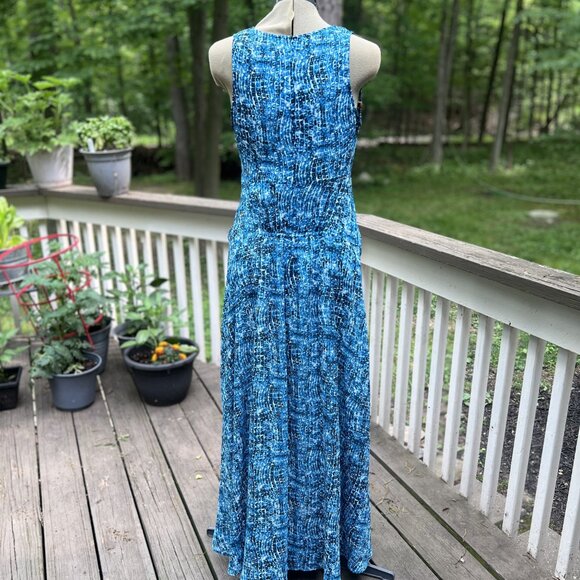 Derek Lam Women's M Blue Sleeveless Maxi Dress - Picture 2 of 8